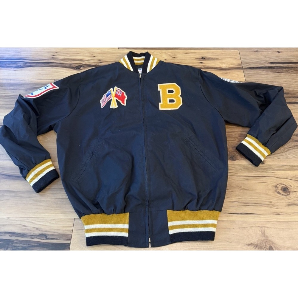 Vintage Ebbets Field Flannels NHL 1940-41 Champions Varsity Jacket USA Made L